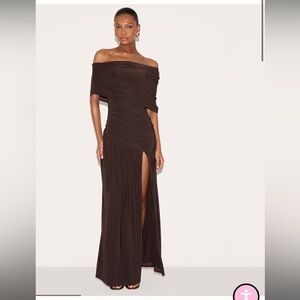 PrettyLittleThing Chocolate Dress